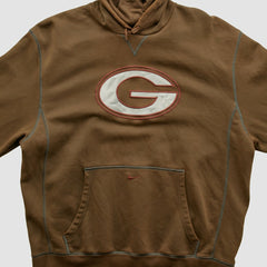 Green Bay Packers 2000s Hooded Pullover Sweatshirt Brown Vintage | Fanatics