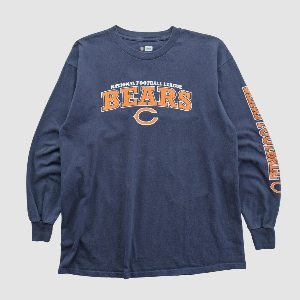Chicago Bears NFL 2010s Long Sleeve T-shirt Navy Vintage | Fanatics