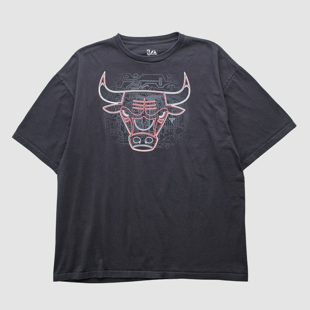 Chicago Bulls Majestic 2000s T-shirt Black Vintage - NBA