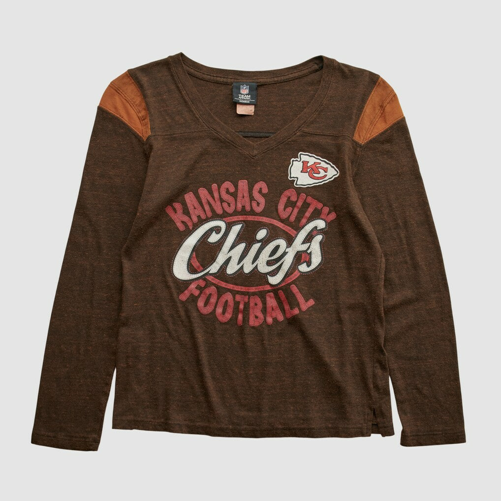 Kansas City Chiefs NFL 2010s Long Sleeve T-shirt Brown Vintage | Fanatics