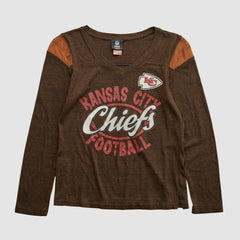 Kansas City Chiefs NFL 2010s Long Sleeve T-shirt Brown Vintage | Fanatics