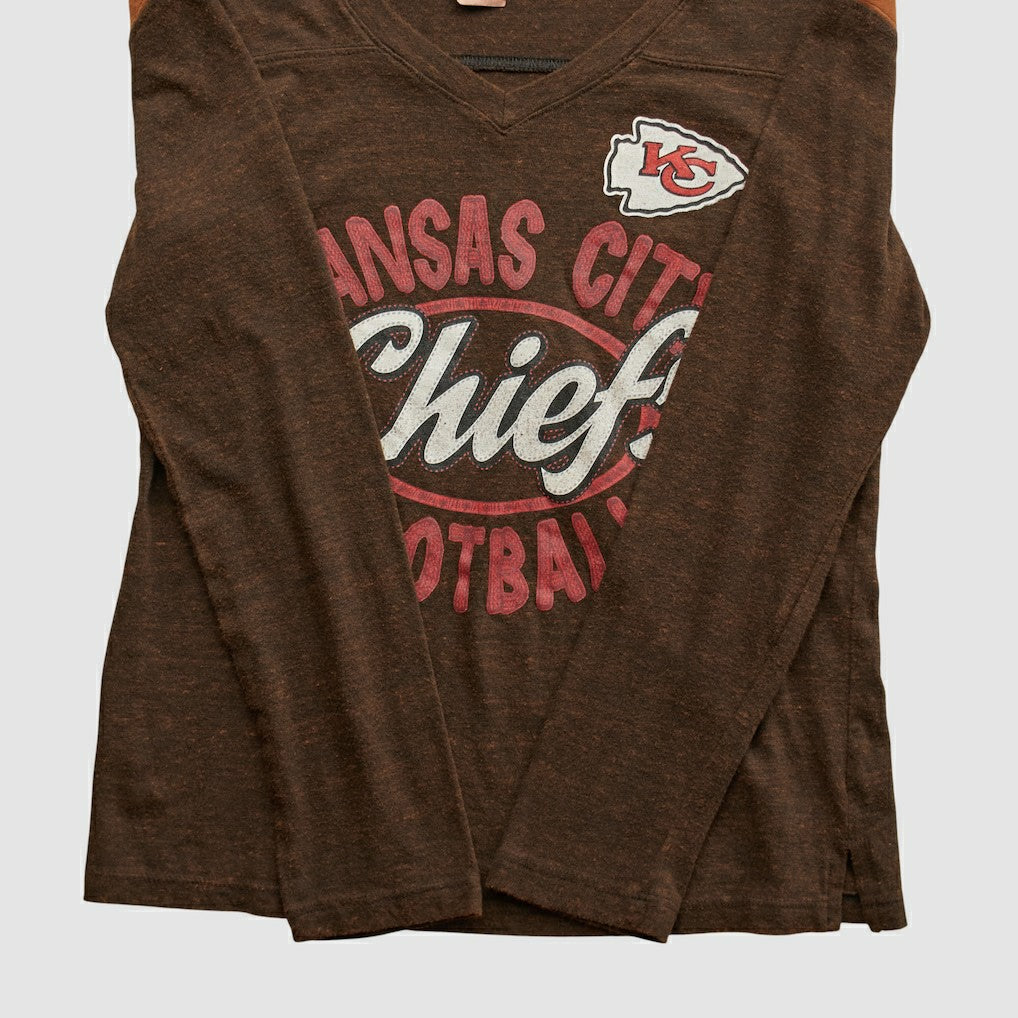 Kansas City Chiefs NFL 2010s Long Sleeve T-shirt Brown Vintage | Fanatics