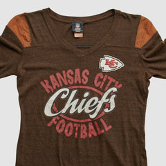 Kansas City Chiefs NFL 2010s Long Sleeve T-shirt Brown Vintage | Fanatics