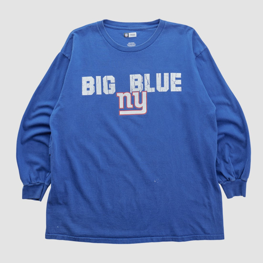 New York Giants NFL 2010s Long Sleeve T-shirt Blue Vintage | Fanatics