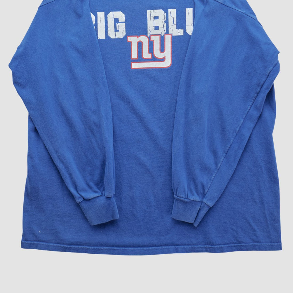 New York Giants NFL 2010s Long Sleeve T-shirt Blue Vintage | Fanatics