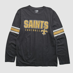New Orleans Saints NFL 2010s Long Sleeve T-shirt Black Vintage | Fanatics