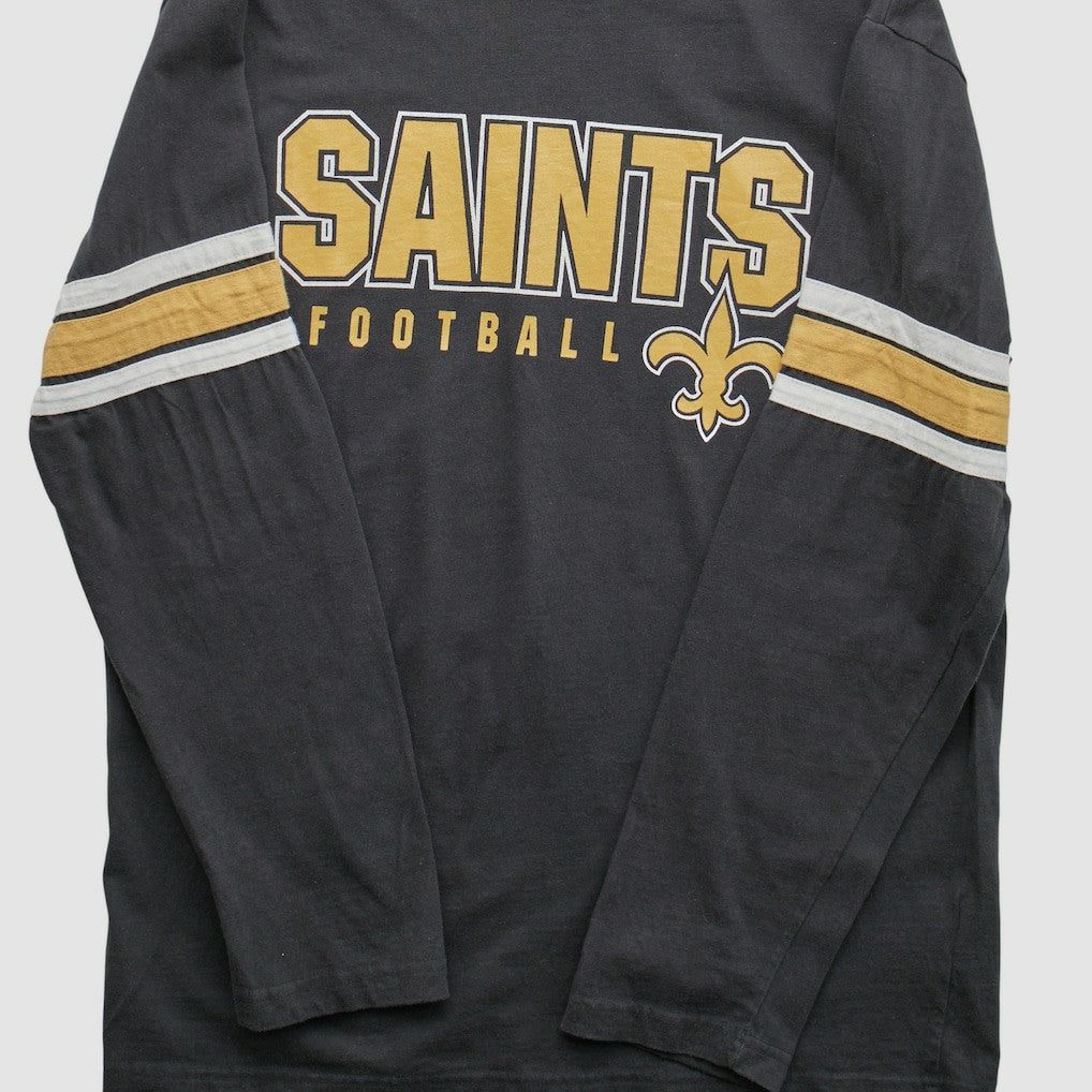 New Orleans Saints NFL 2010s Long Sleeve T-shirt Black Vintage | Fanatics