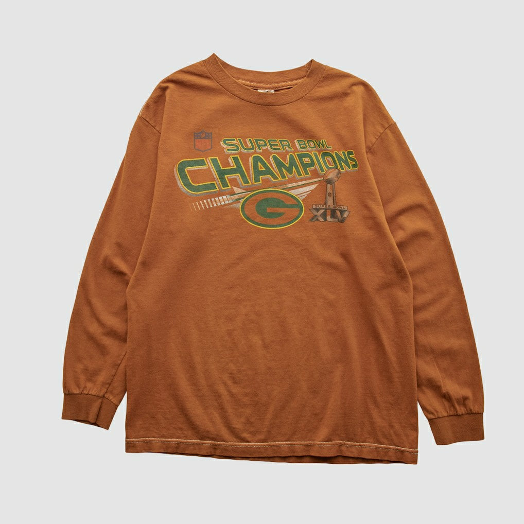 Super Bowl Champions XLV Alstyle 2011 Long Sleeve T-shirt Clay Vintage | Fanatics
