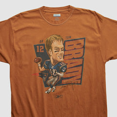 Tom Brady Reebok 2000s T-shirt Orange Vintage | Fanatics