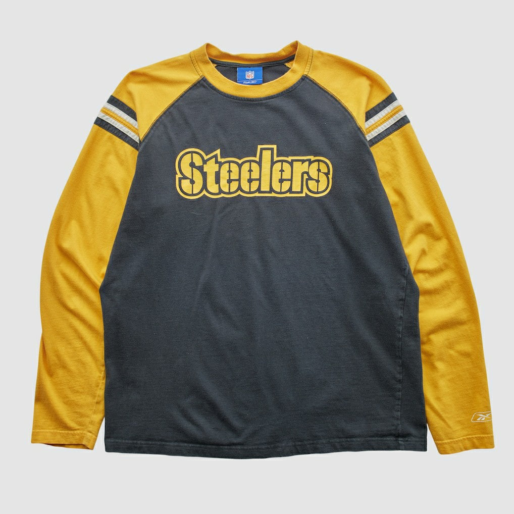 Pittsburgh Steelers Reebok 2000s Long Sleeve T-shirt Black Vintage | Fanatics