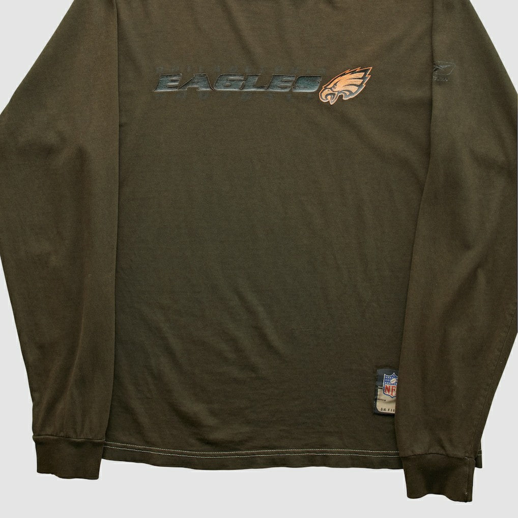 Philadelphia Eagles Reebok 2000s Long Sleeve T-shirt Brown Vintage | Fanatics