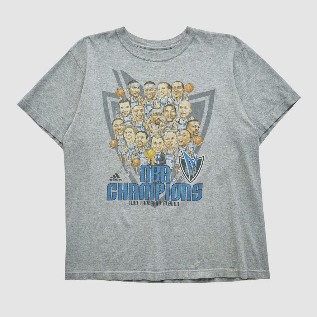 Dallas Mavericks 2011 T-shirt Heather Gray Vintage - NBA