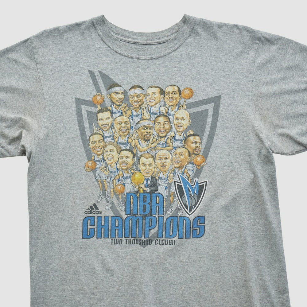 Dallas Mavericks 2011 T-shirt Heather Gray Vintage - NBA