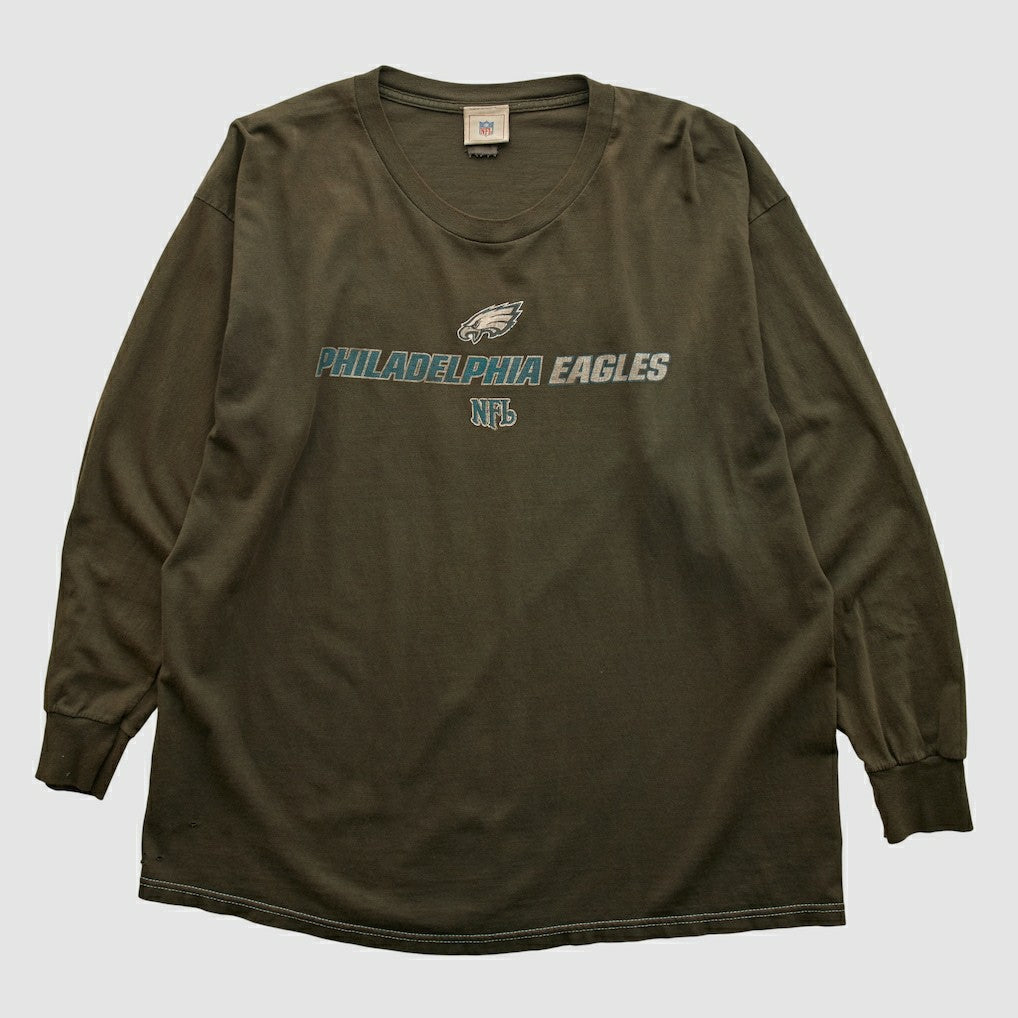 Philadelphia Eagles NFL 2000s Long Sleeve T-shirt Brown Vintage | Fanatics
