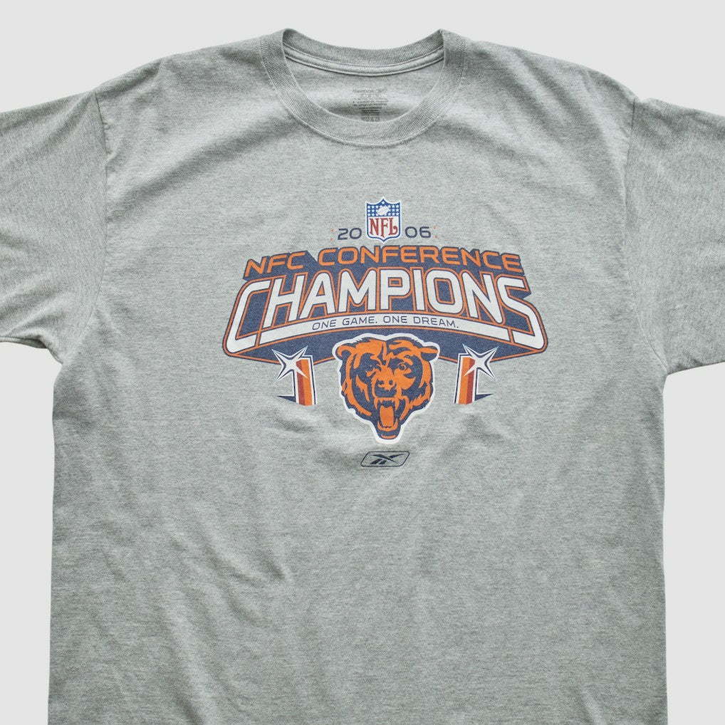 Chicago Bears Reebok 2006 T-shirt Heather Gray Vintage | Fanatics