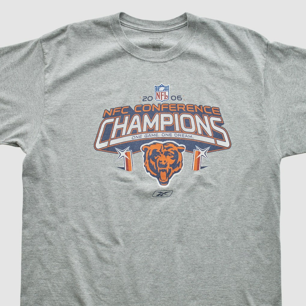 Chicago Bears Reebok 2006 T-shirt Heather Gray Vintage | Fanatics
