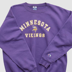 Minnesota Vikings Champion 90s Pullover Sweatshirt Purple Vintage | Fanatics