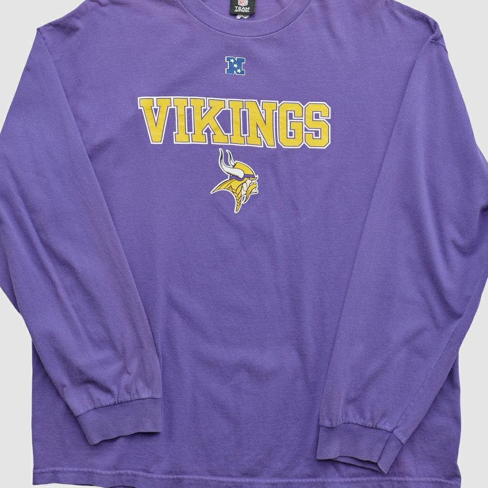 Minnesota Vikings NFL 2010s Long Sleeve T-shirt Purple Vintage | Fanatics
