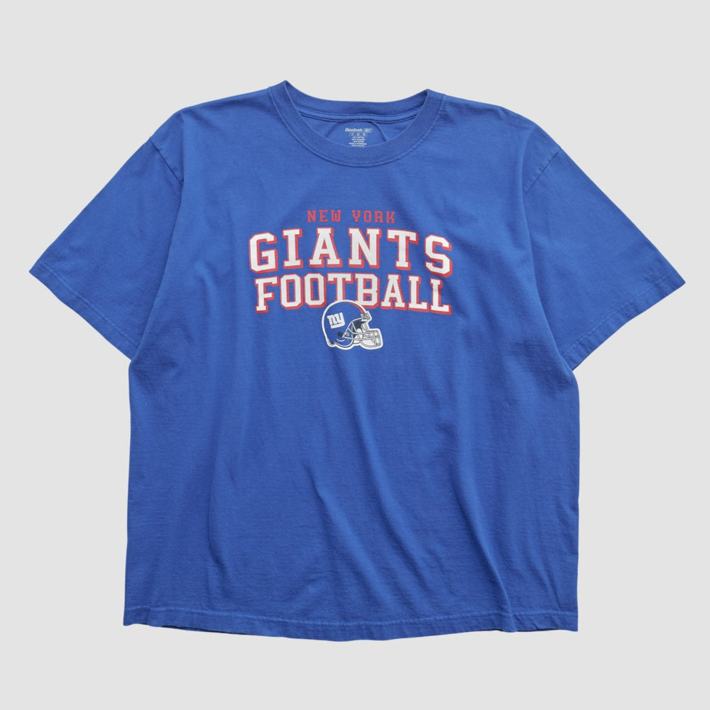 New York Giants Reebok 2010s T-shirt Blue Vintage | Fanatics