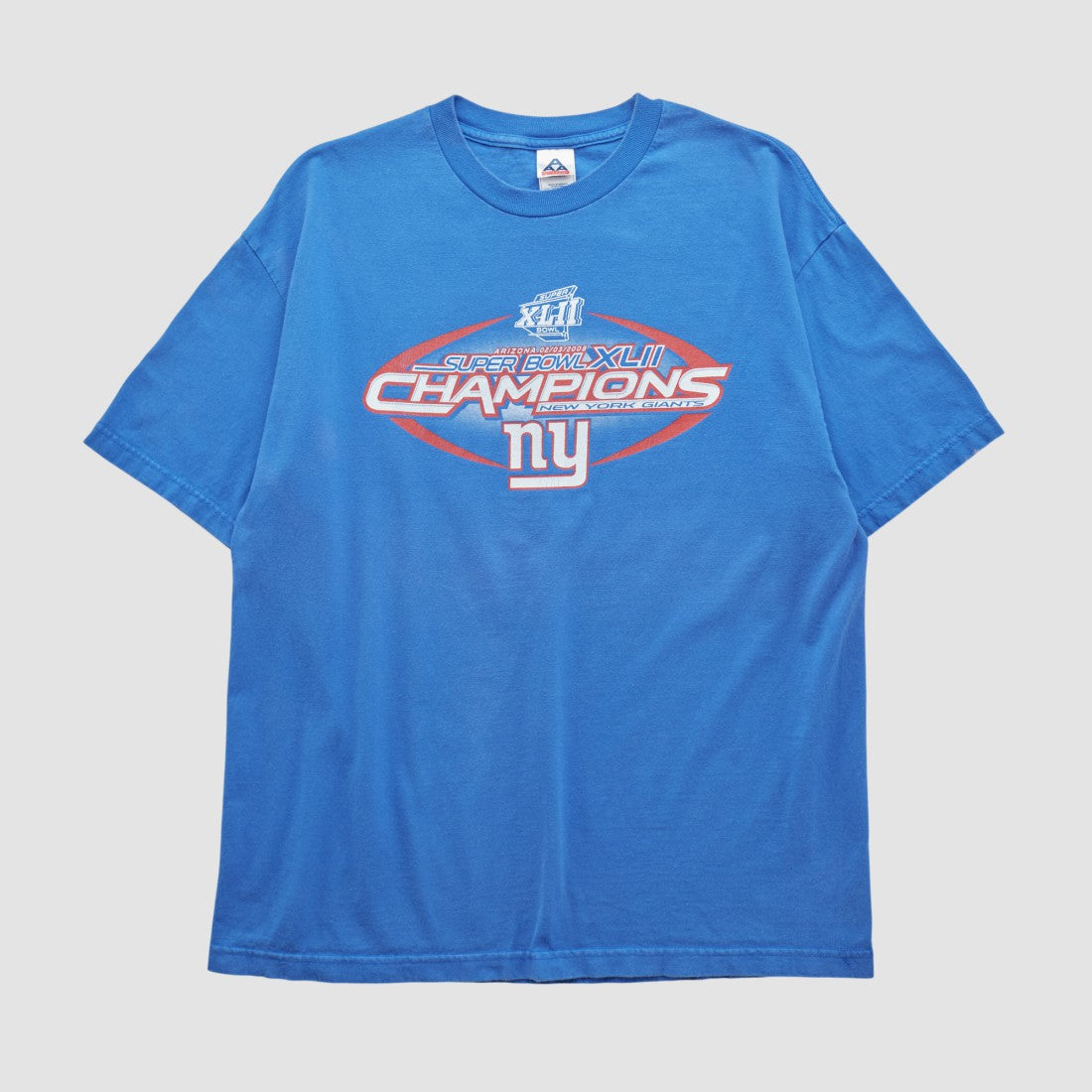 New York Giants Alstyle 2008 T-shirt Blue Vintage | Fanatics