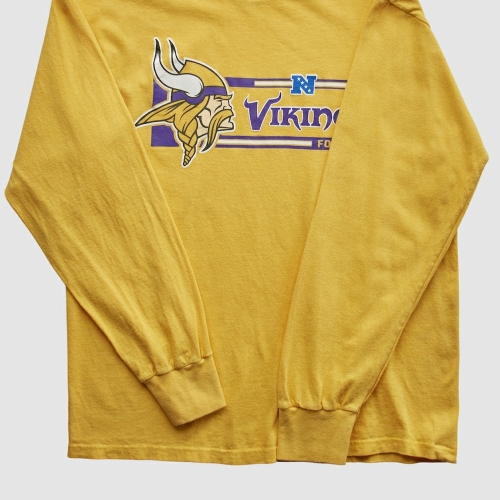 Minnesota Vikings NFL 2010s Long Sleeve T-shirt Yellow Vintage | Fanatics