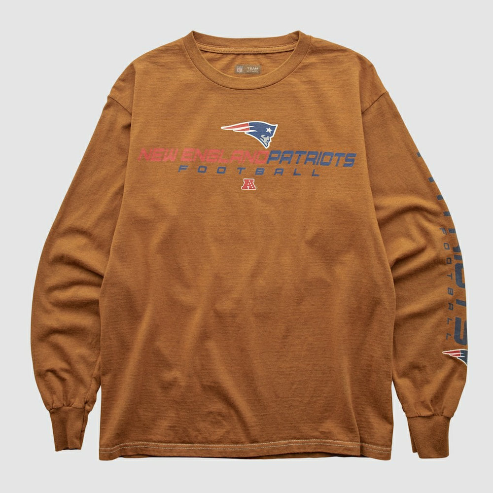 New England Patriots NFL 2000s Long Sleeve T-shirt Clay Vintage | Fanatics