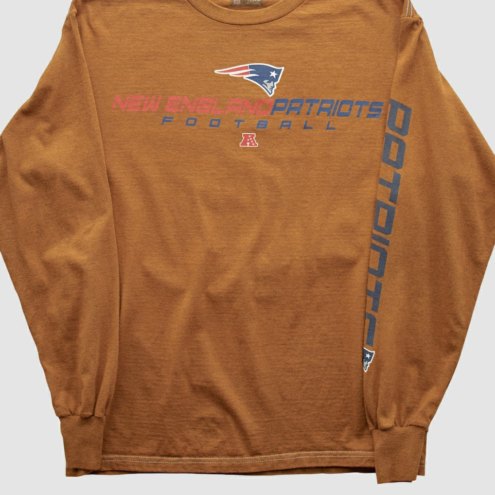 New England Patriots NFL 2000s Long Sleeve T-shirt Clay Vintage | Fanatics