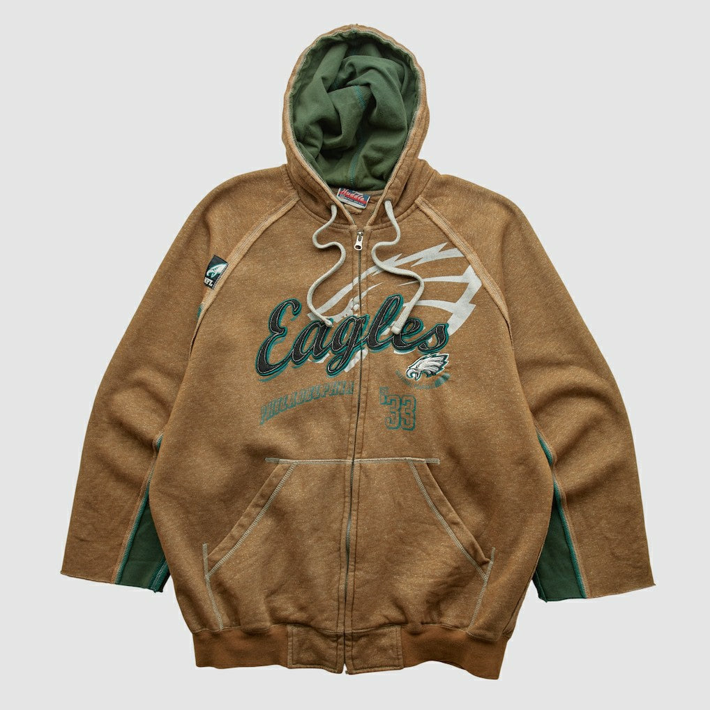 Philadelphia Eagles NFL 2010s Hooded Full Zip Sweatshirt Clay Vintage | Fanatics