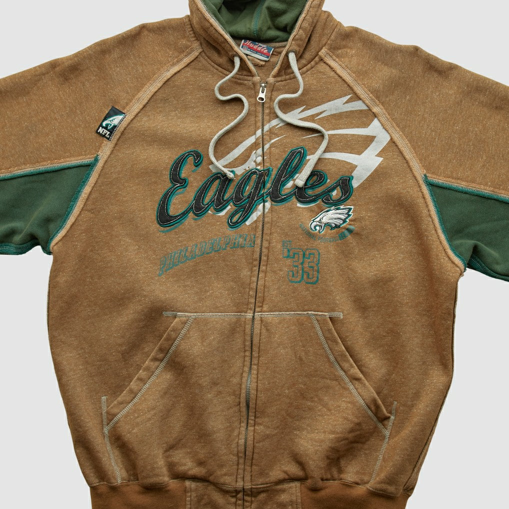 Philadelphia Eagles NFL 2010s Hooded Full Zip Sweatshirt Clay Vintage | Fanatics