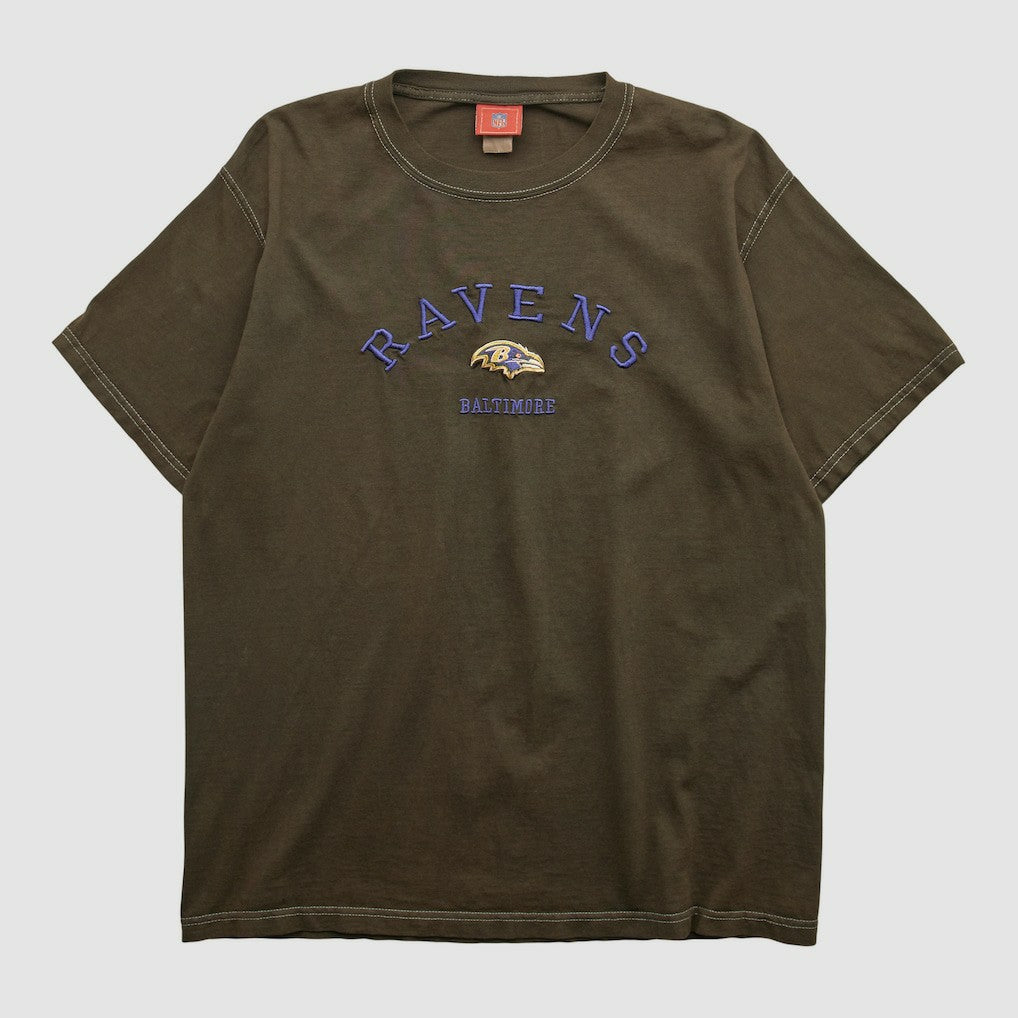 Baltimore Ravens NFL 2000s T-shirt Brown Vintage | Fanatics
