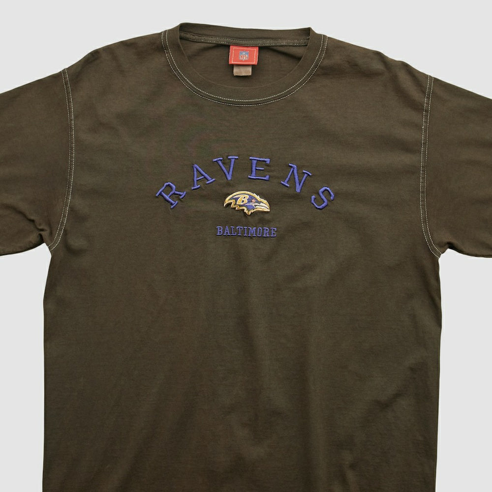 Baltimore Ravens NFL 2000s T-shirt Brown Vintage | Fanatics