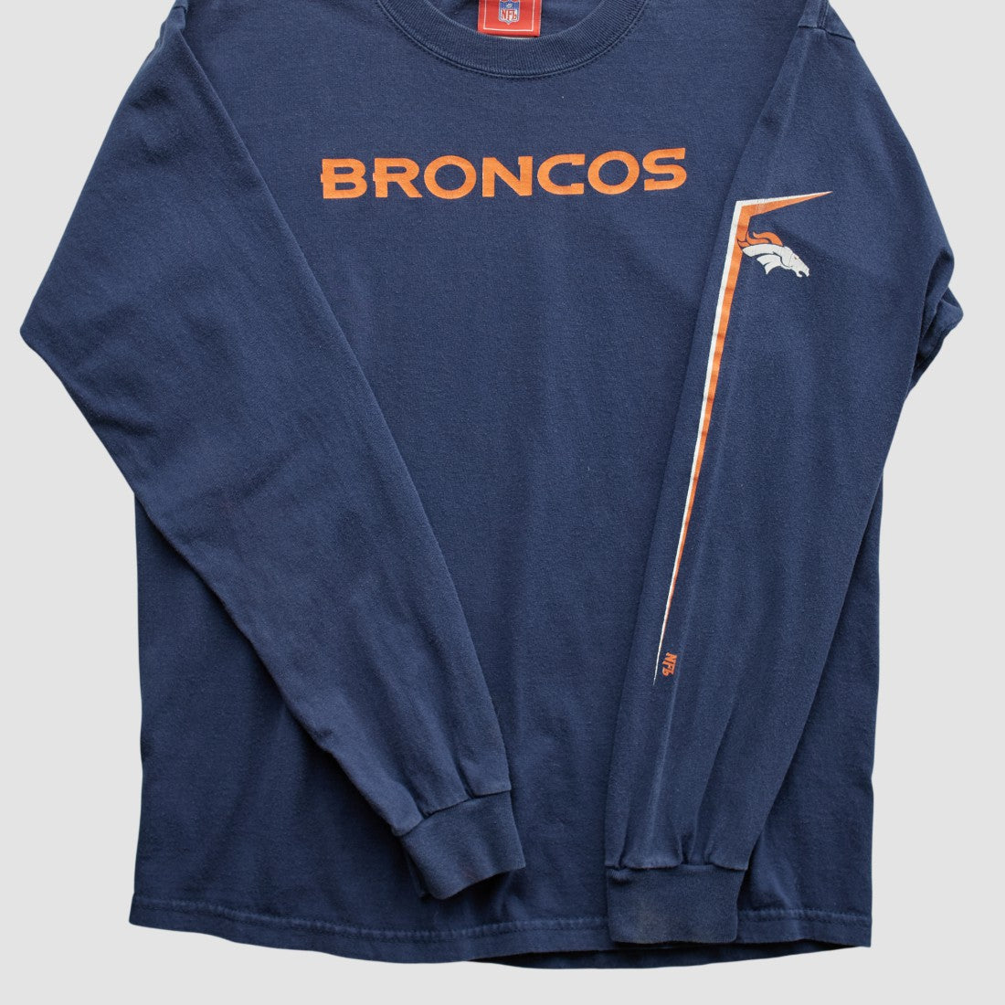 Denver Broncos NFL 2000s Long Sleeve T-shirt Navy Vintage | Fanatics