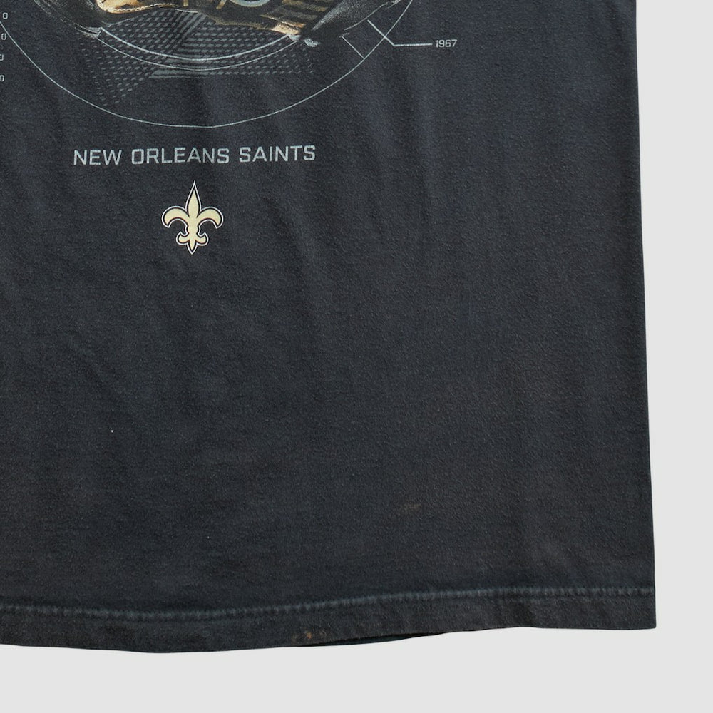 New Orleans Saints 2010s T-shirt Black Vintage | Fanatics