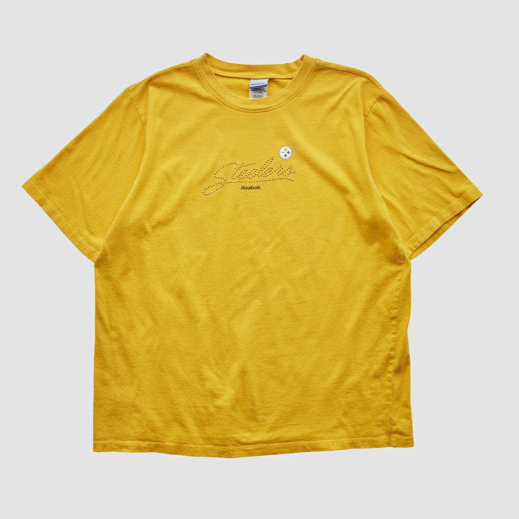Pittsburgh Steelers Reebok 2000s T-shirt Yellow Vintage | Fanatics