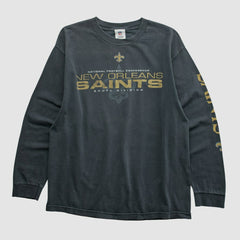 New Orleans Saints NFL 2010s Long Sleeve T-shirt Black Vintage | Fanatics