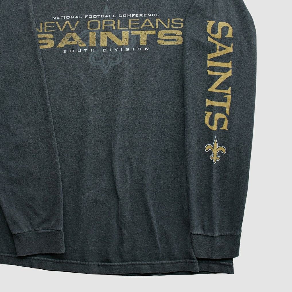 New Orleans Saints NFL 2010s Long Sleeve T-shirt Black Vintage | Fanatics