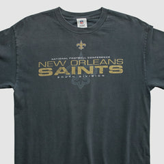 New Orleans Saints NFL 2010s Long Sleeve T-shirt Black Vintage | Fanatics