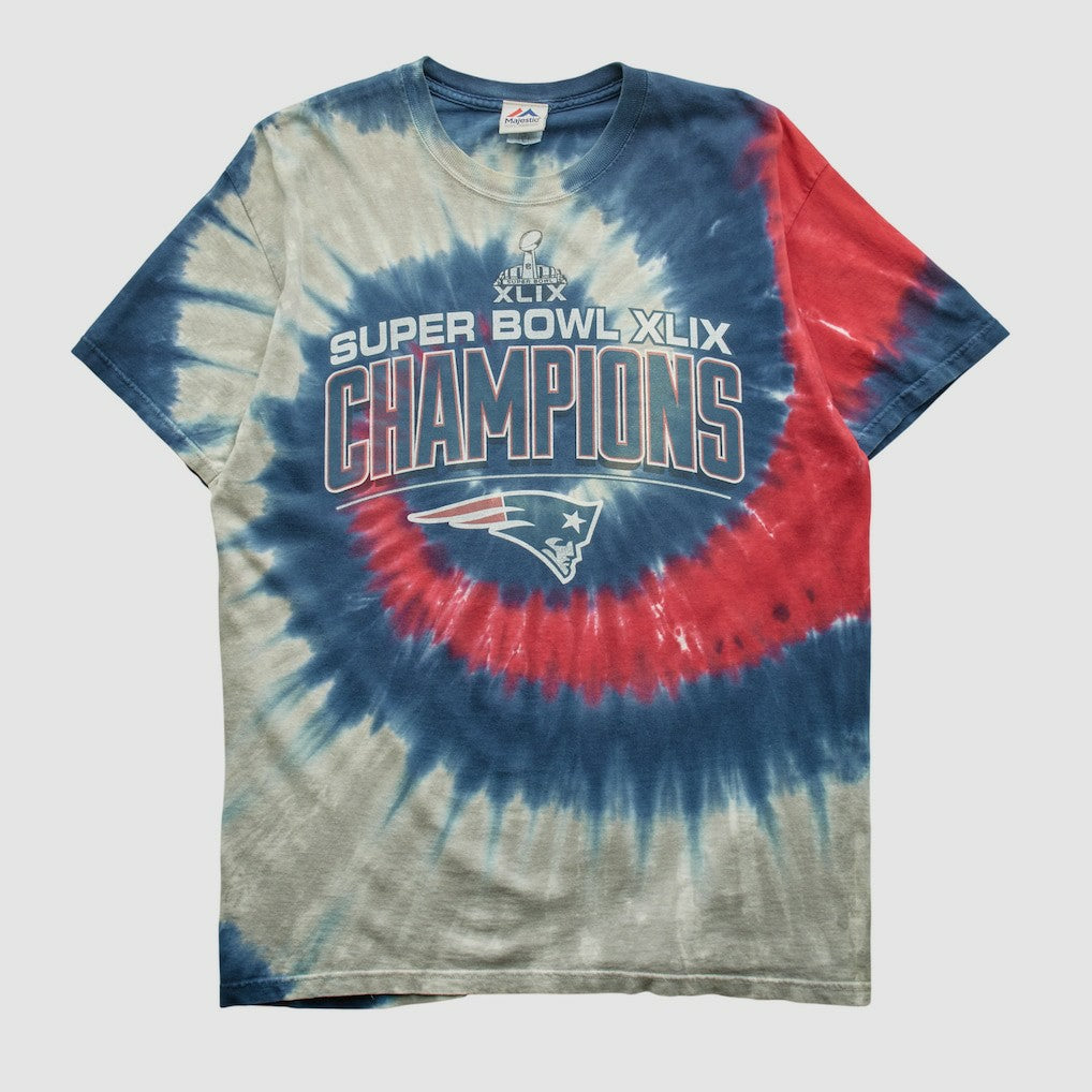 New England Patriots Majestic 2015 T-shirt Navy Vintage | Fanatics