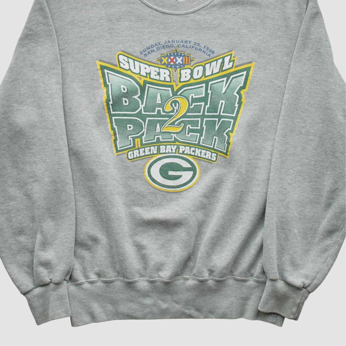 Green Bay Packers Champion 1998 Pullover Sweatshirt Heather Gray Vintage | Fanatics
