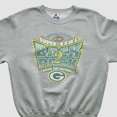 Green Bay Packers Champion 1998 Pullover Sweatshirt Heather Gray Vintage | Fanatics