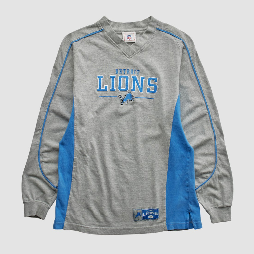 Detroit Lions NFL 2000s Long Sleeve T-shirt Heather Gray Vintage | Fanatics