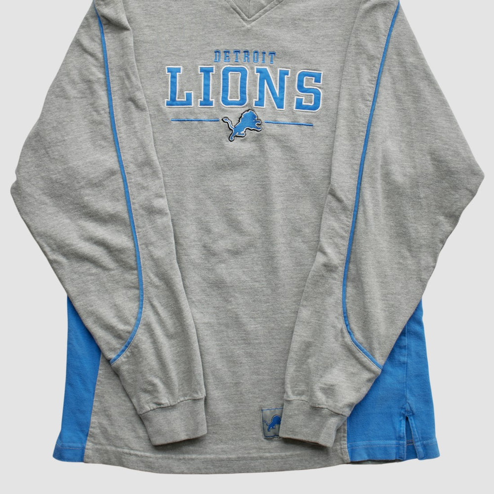 Detroit Lions NFL 2000s Long Sleeve T-shirt Heather Gray Vintage | Fanatics