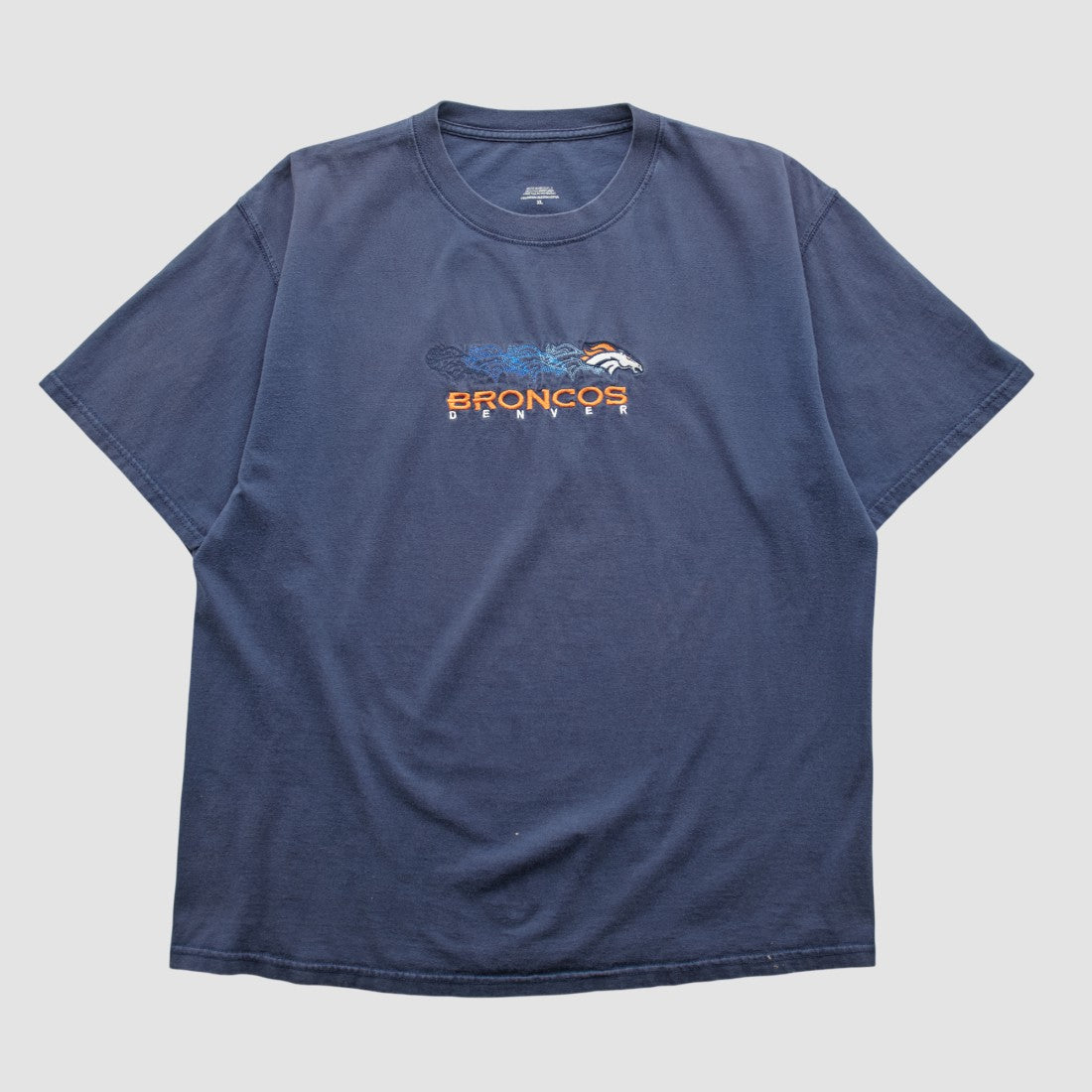 Denver Broncos 2000s T-shirt Navy Vintage | Fanatics