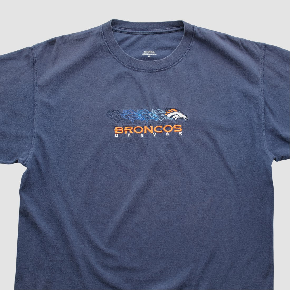 Denver Broncos 2000s T-shirt Navy Vintage | Fanatics