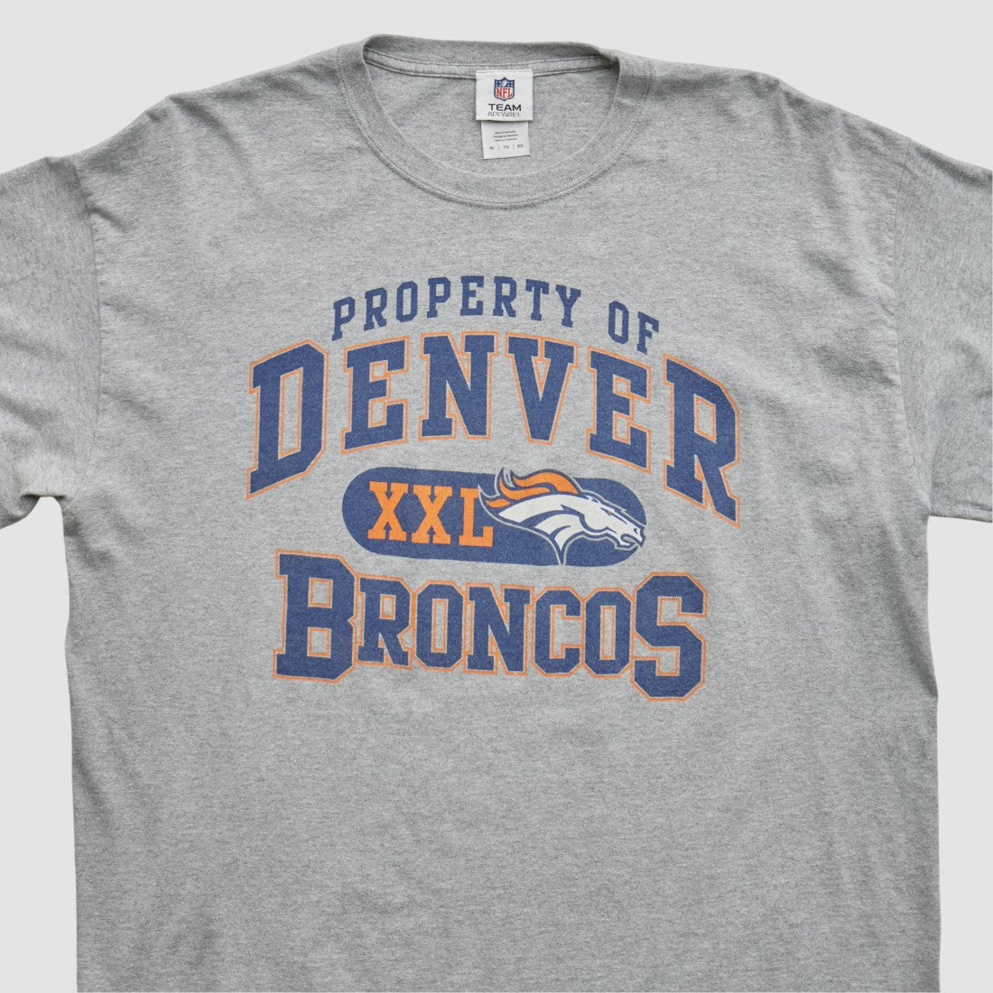 Denver Broncos NFL 2010s Long Sleeve T-shirt Heather Gray Vintage | Fanatics