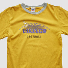 Minnesota Vikings NFL 2000s Long Sleeve T-shirt Yellow Yth L Real Vintage | Fanatics