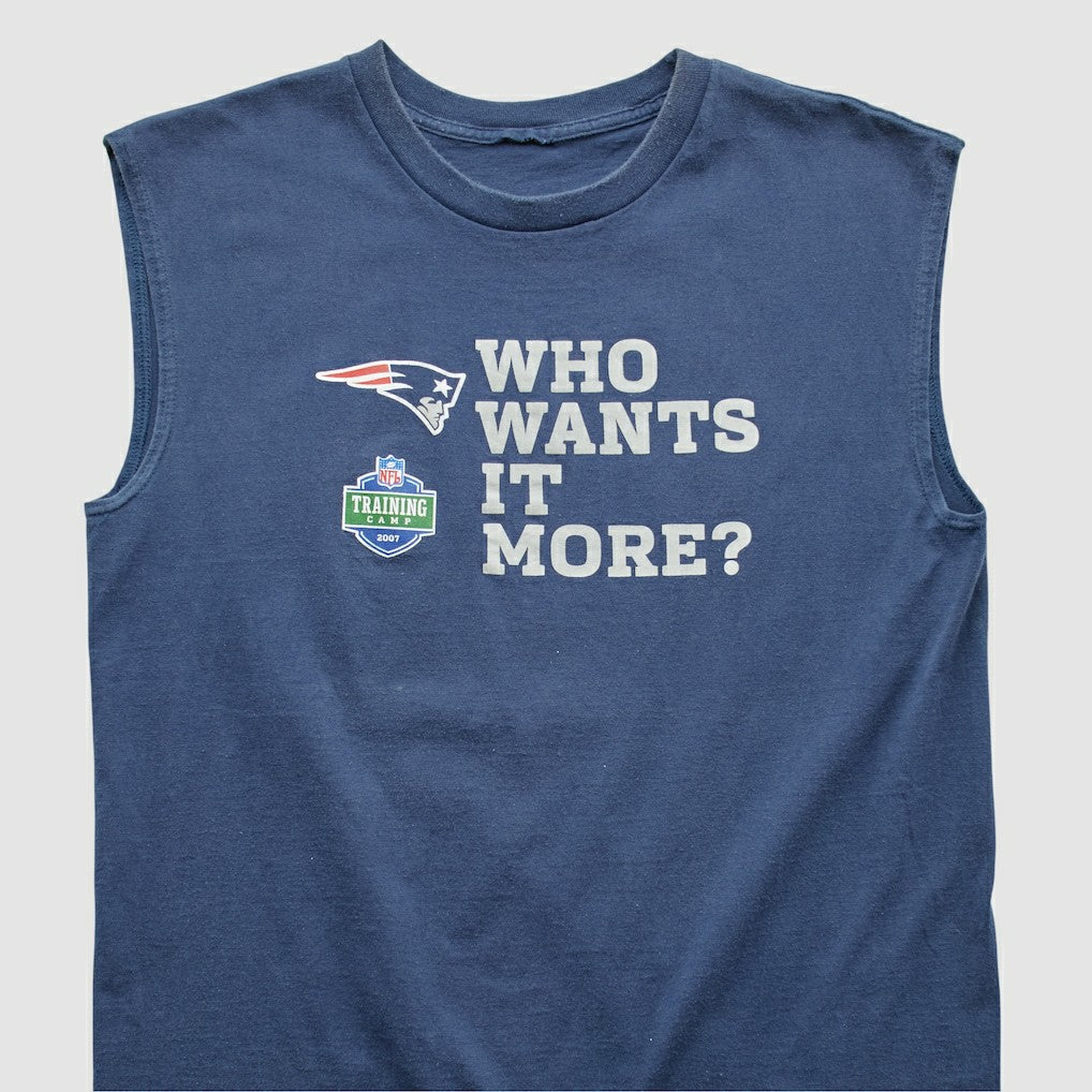 New England Patriots 2007 Tank Navy Vintage | Fanatics