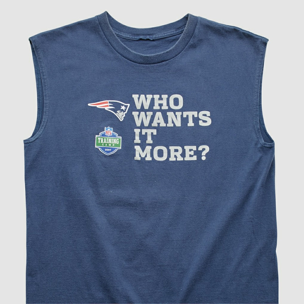 New England Patriots 2007 Tank Navy Vintage | Fanatics