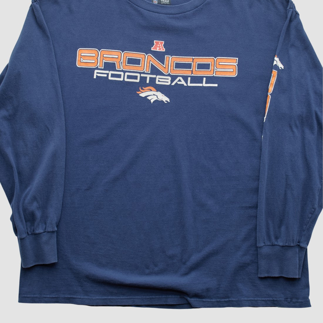 Denver Broncos NFL 2010s Long Sleeve T-shirt Navy Vintage | Fanatics