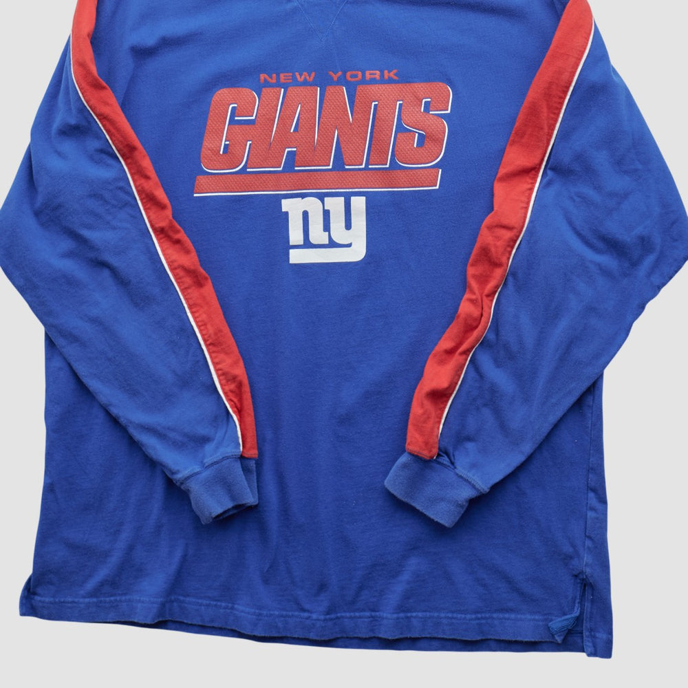 New York Giants NFL 2000s Long Sleeve T-shirt Blue Vintage | Fanatics